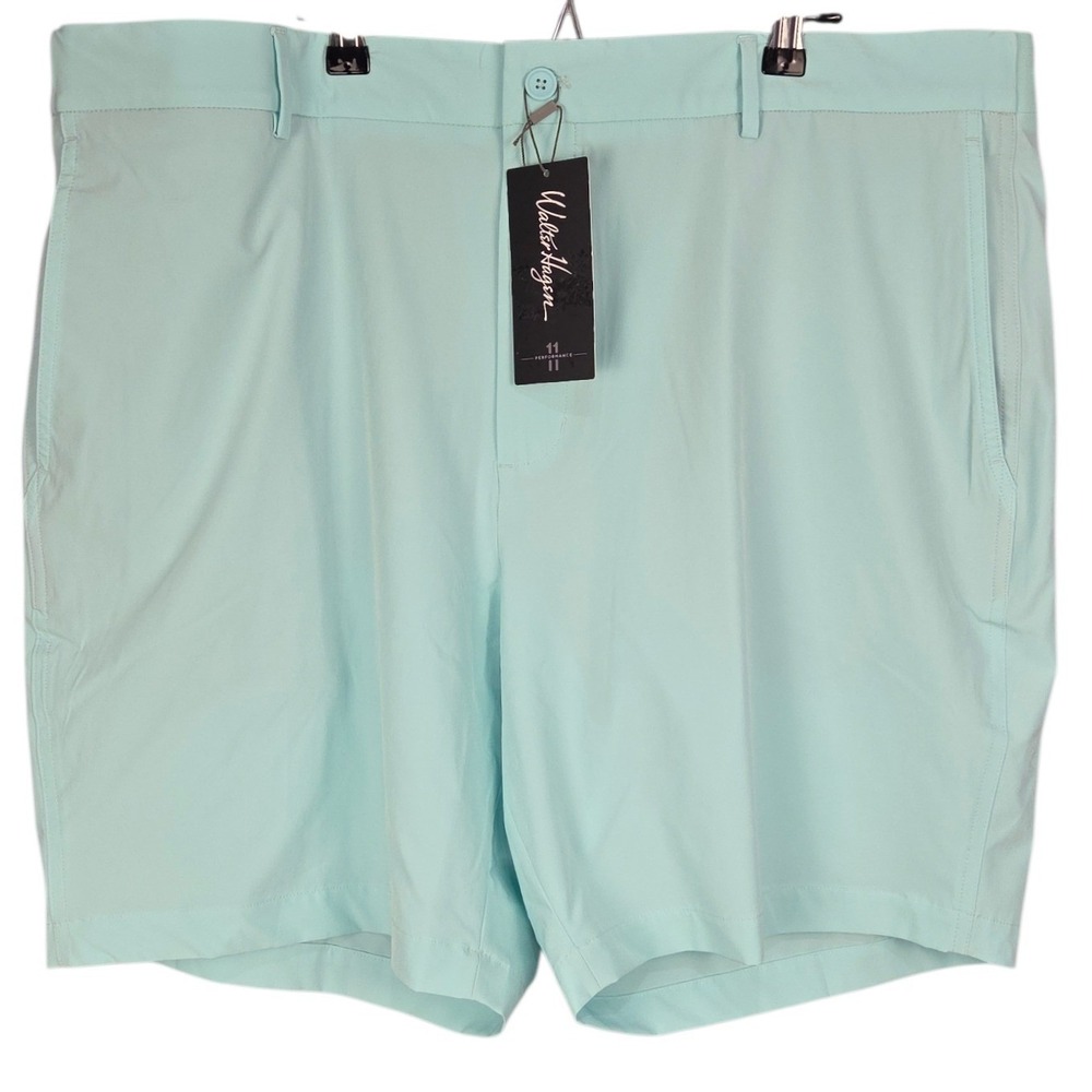 Walter Hagen Golf Shorts Mens 42 8" Aqua‎ Blue P11 Easy Waist Performance NWT